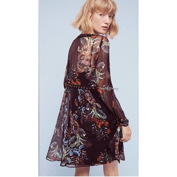 MAEVE Nighttime Florals Dress Size 2 - Picture 2 of 9